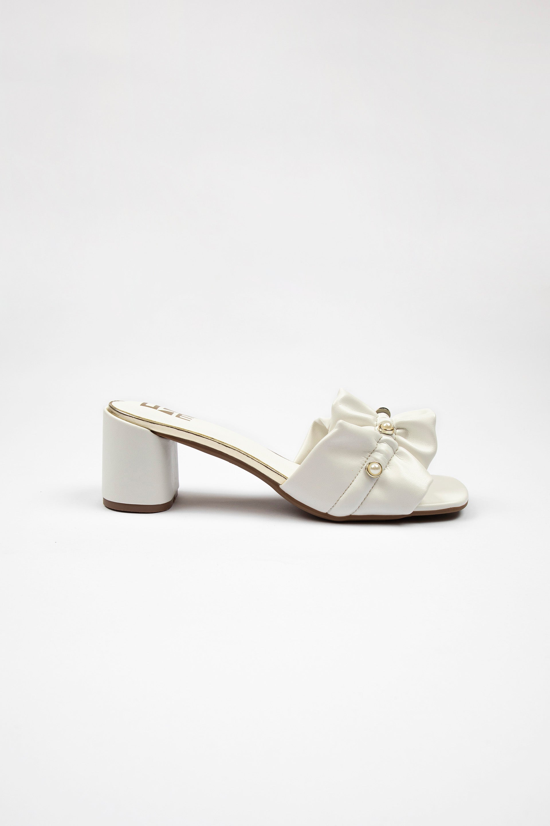 Embellished Sandals White
