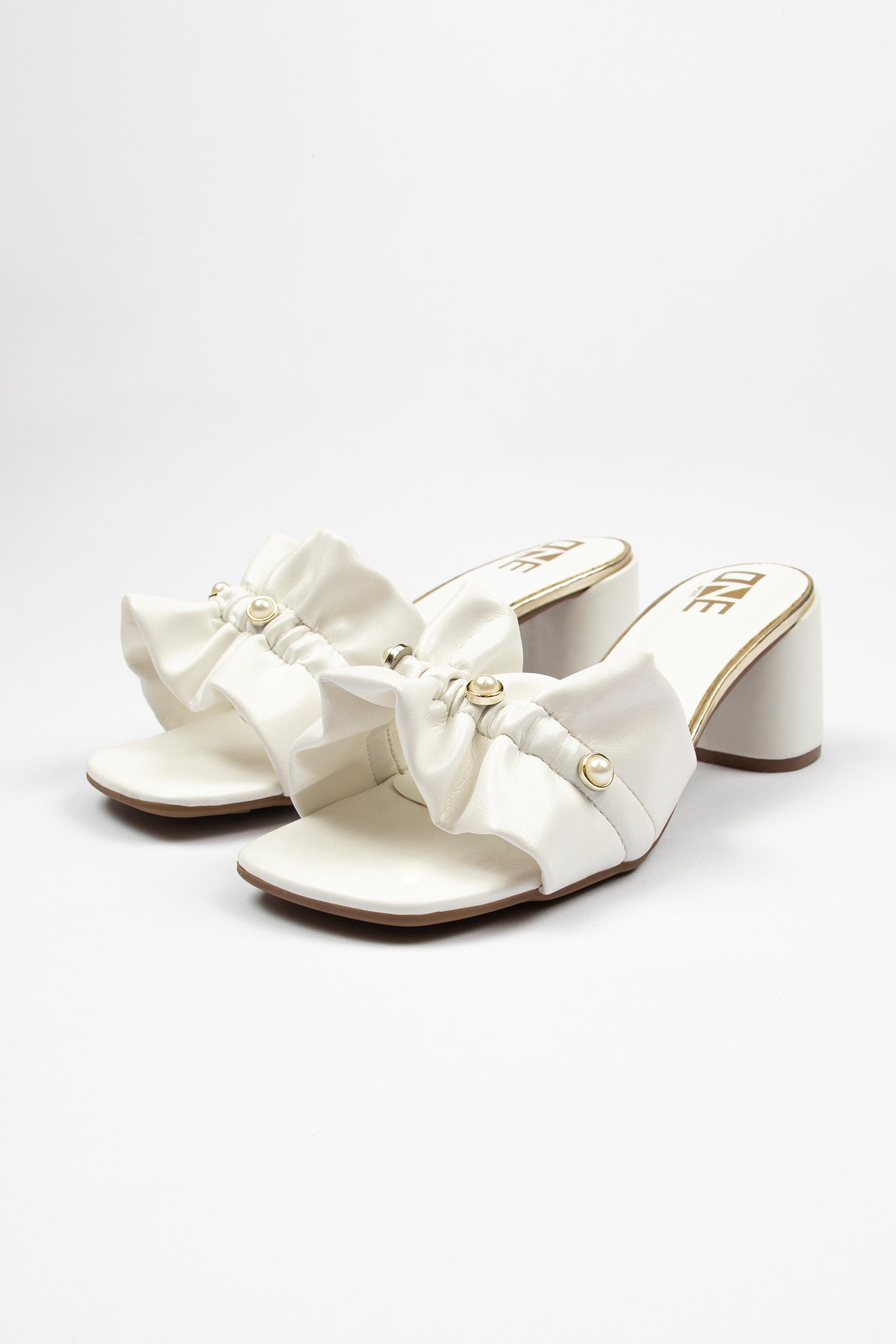 Embellished Sandals White