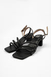Textured Sandals Black