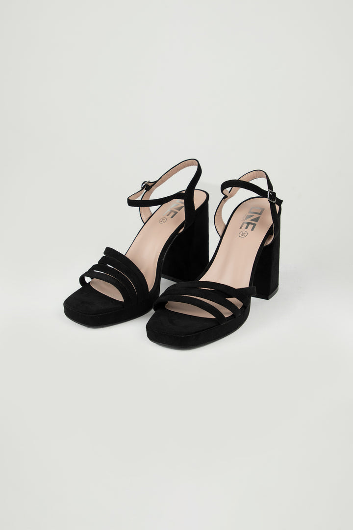 Suede Sandals Black