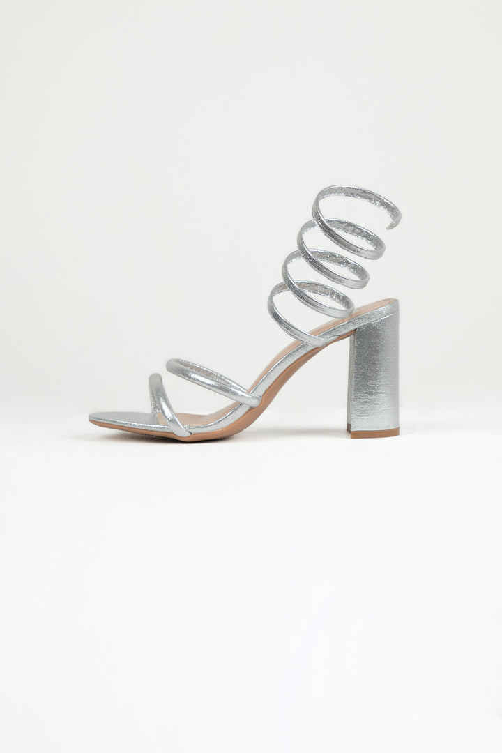 Spiral Sandals Silver