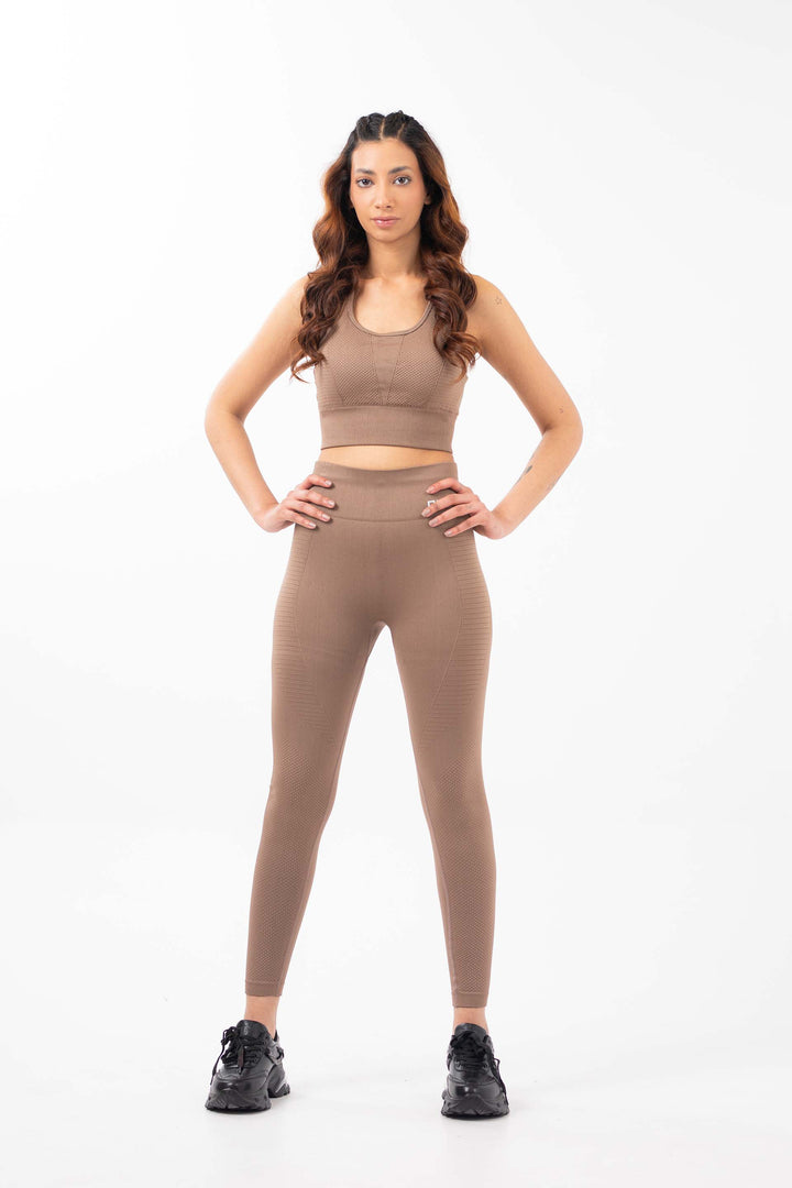 Gym Tights Dark Sand