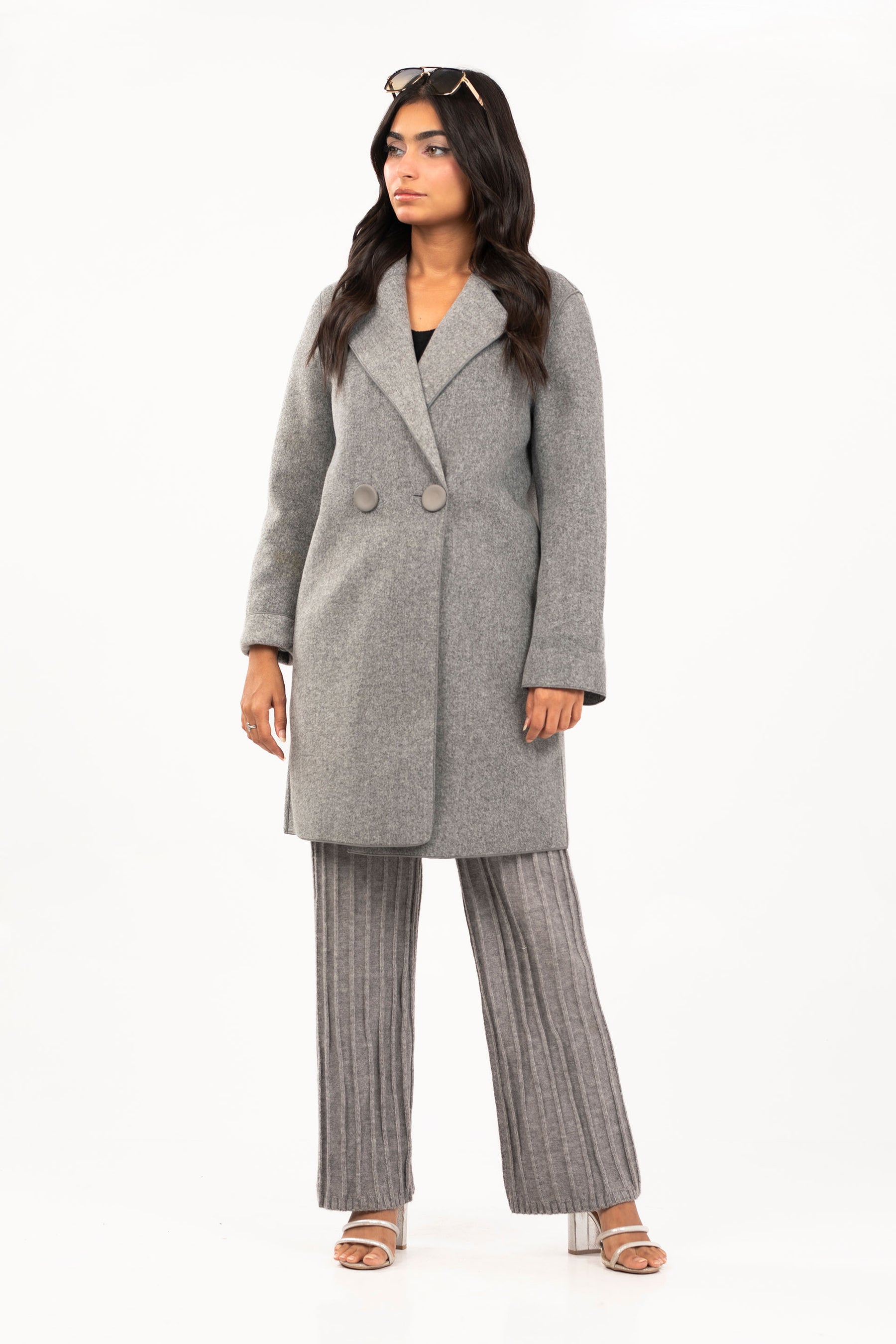 Best textured long coat for women online