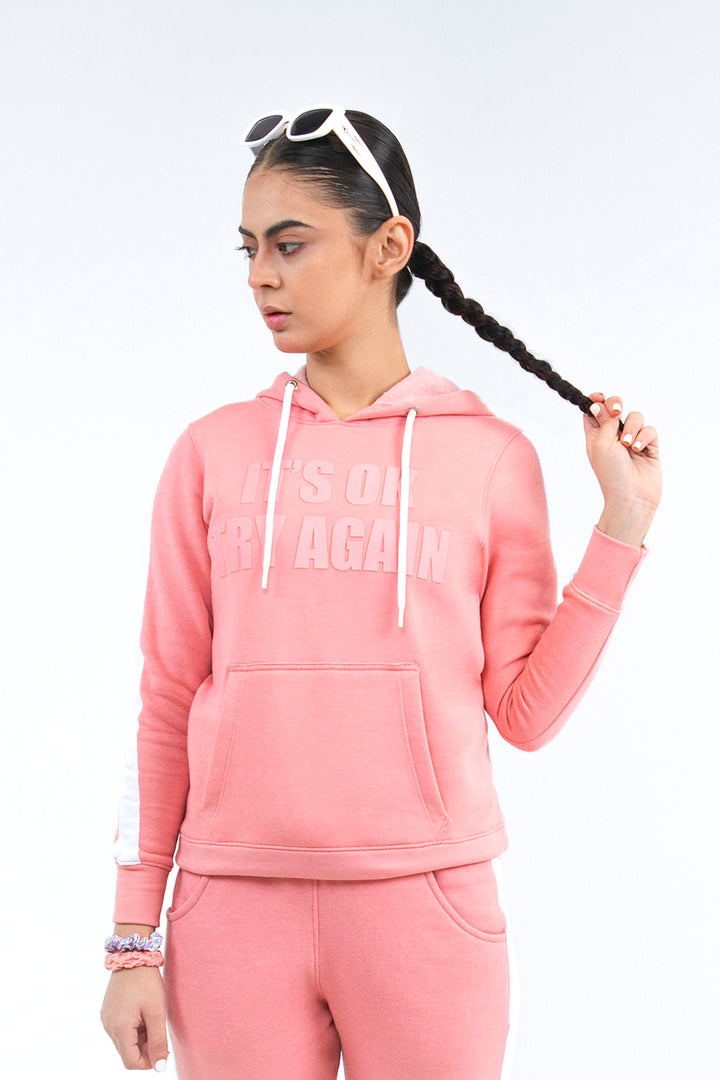 Panel Hoodie Pink