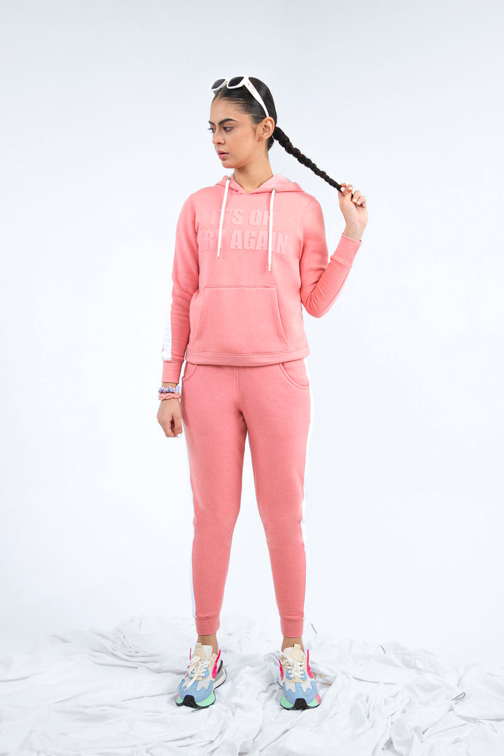 Panel Hoodie Pink