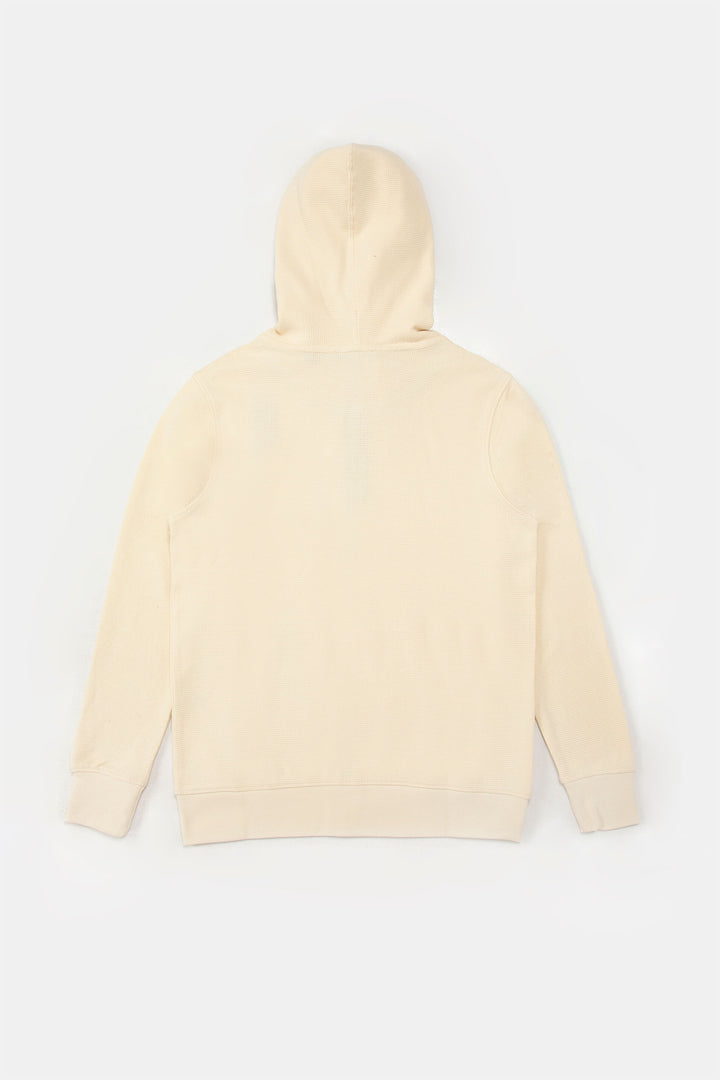 Textured Pullover Hoodie