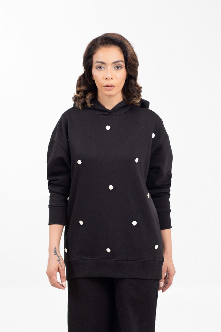 Embellished Pullover Hoodie