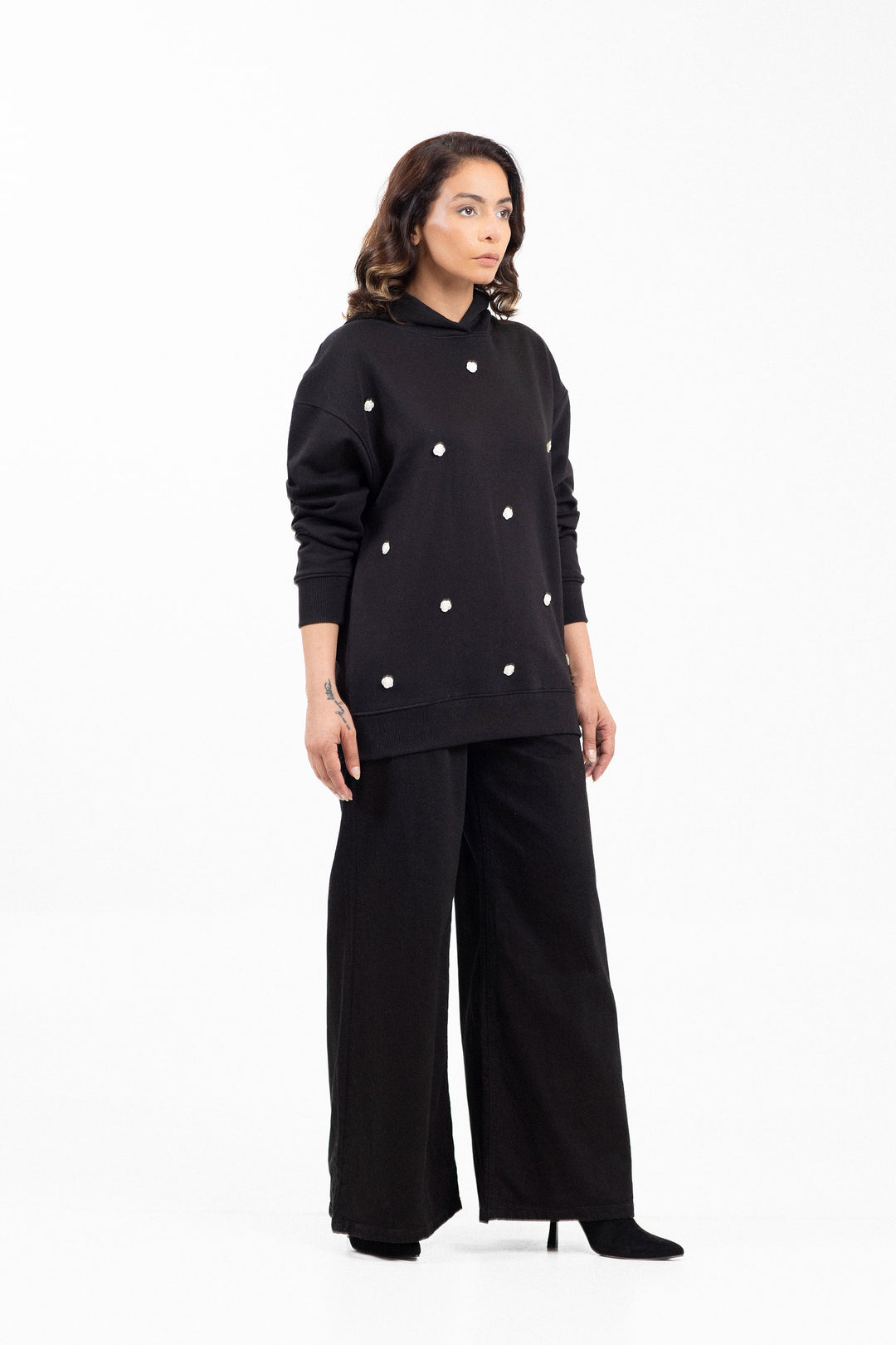 Embellished Pullover Hoodie
