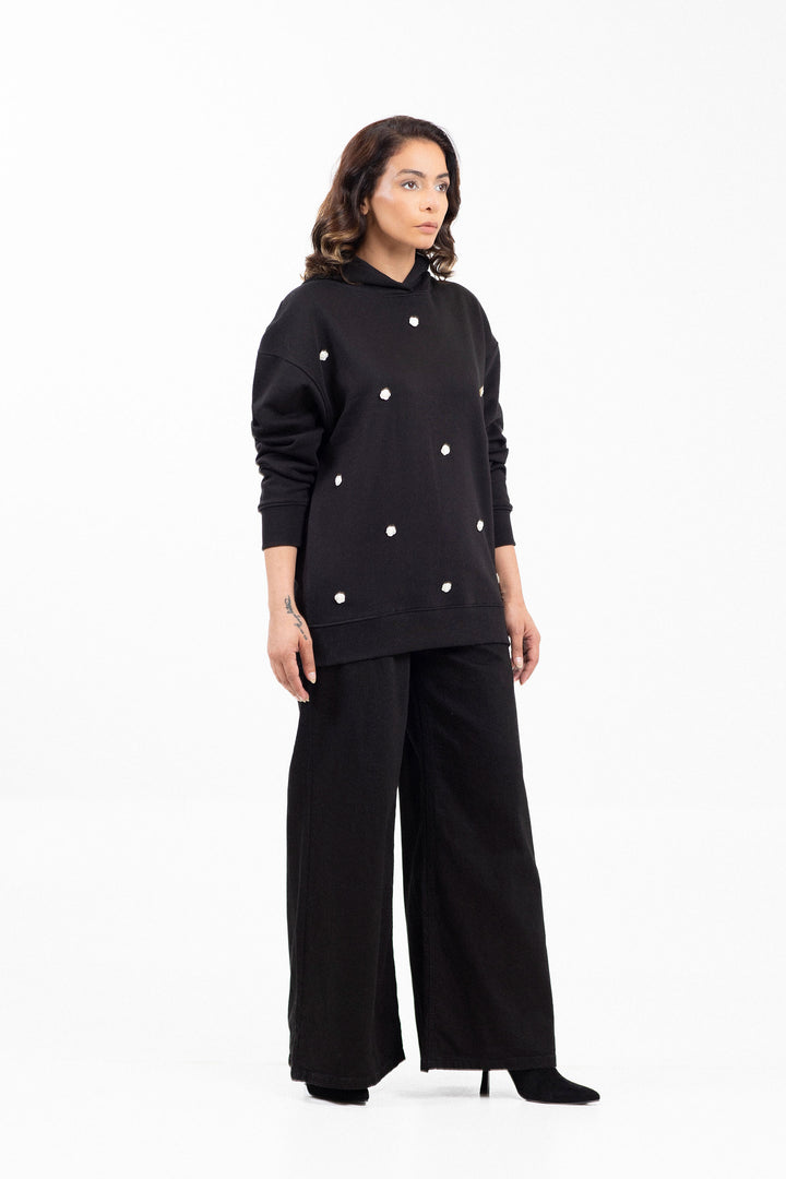 Embellished Pullover Hoodie