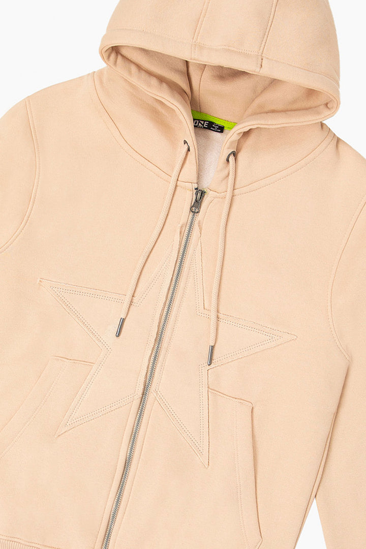 Apploque Zipper Hoodie