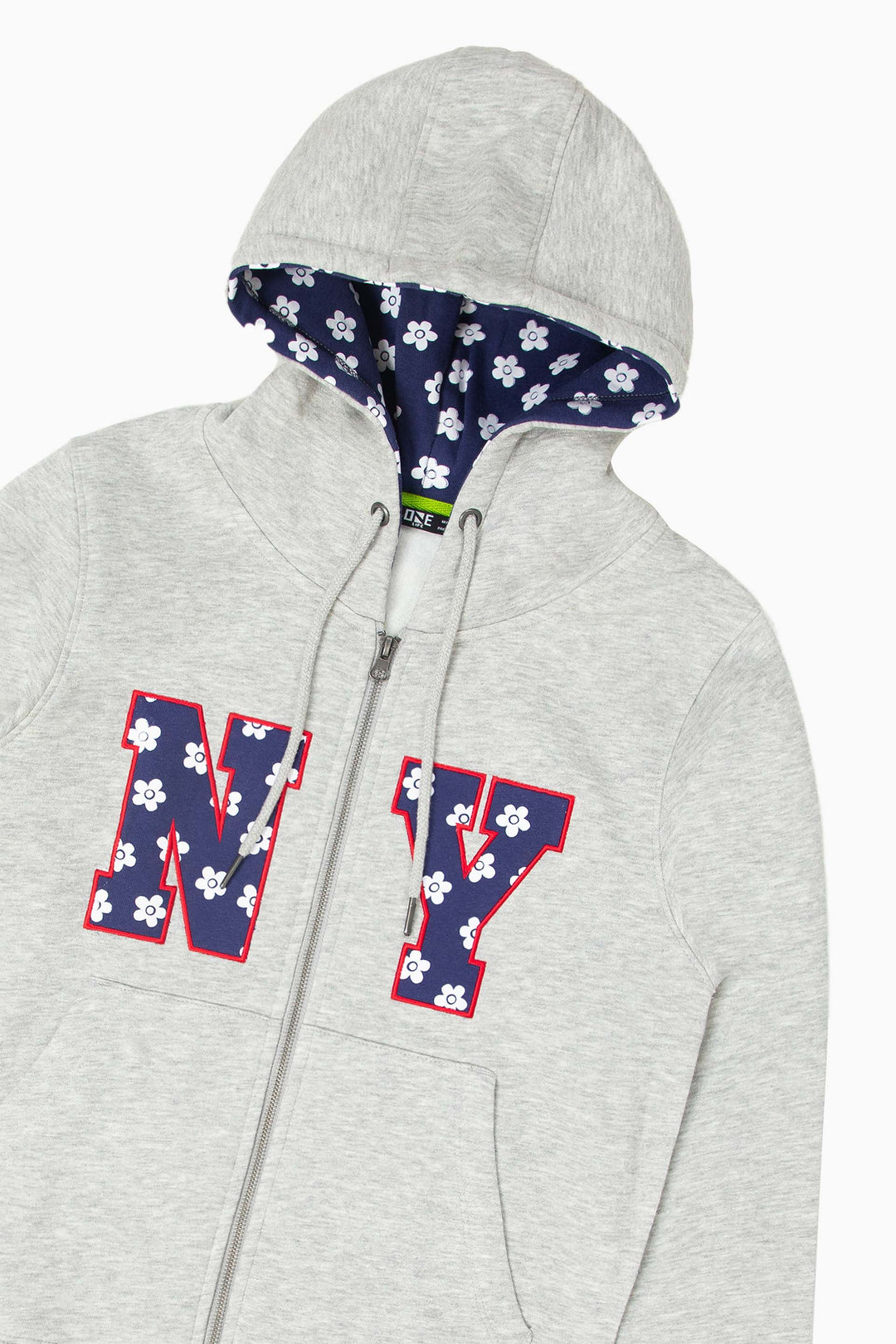 Apploque Zipper Hoodie