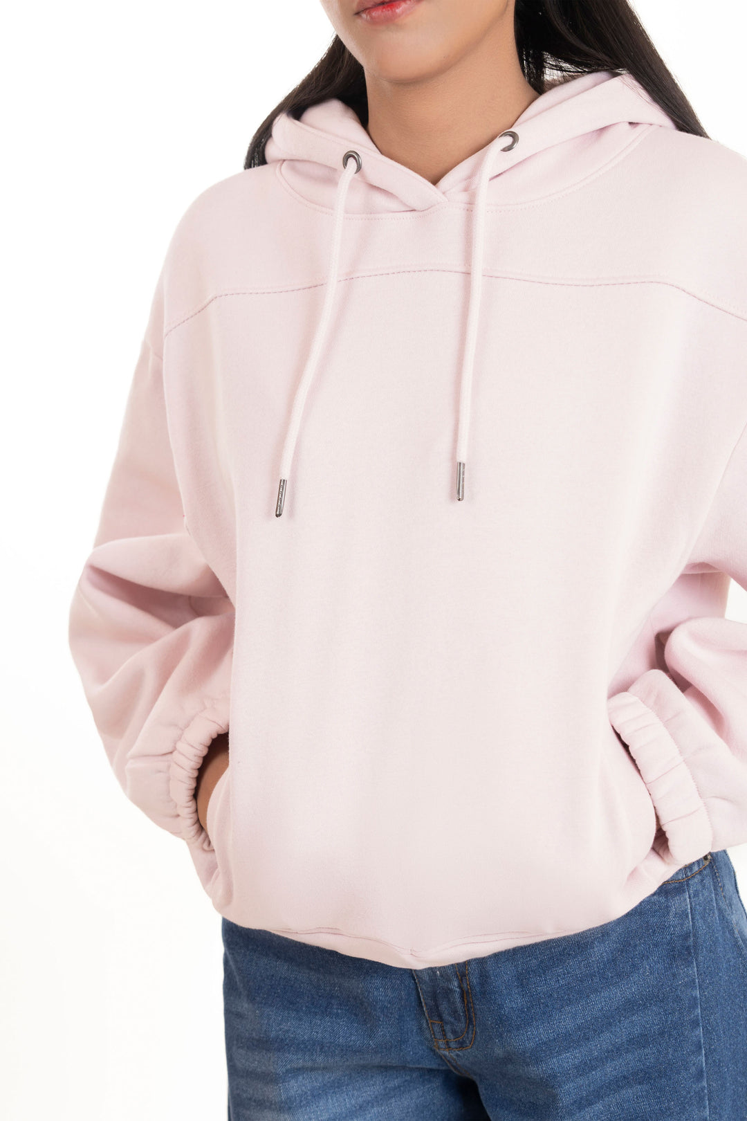 Elasticated Pullover Hoodie