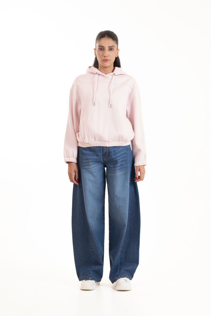Elasticated Pullover Hoodie