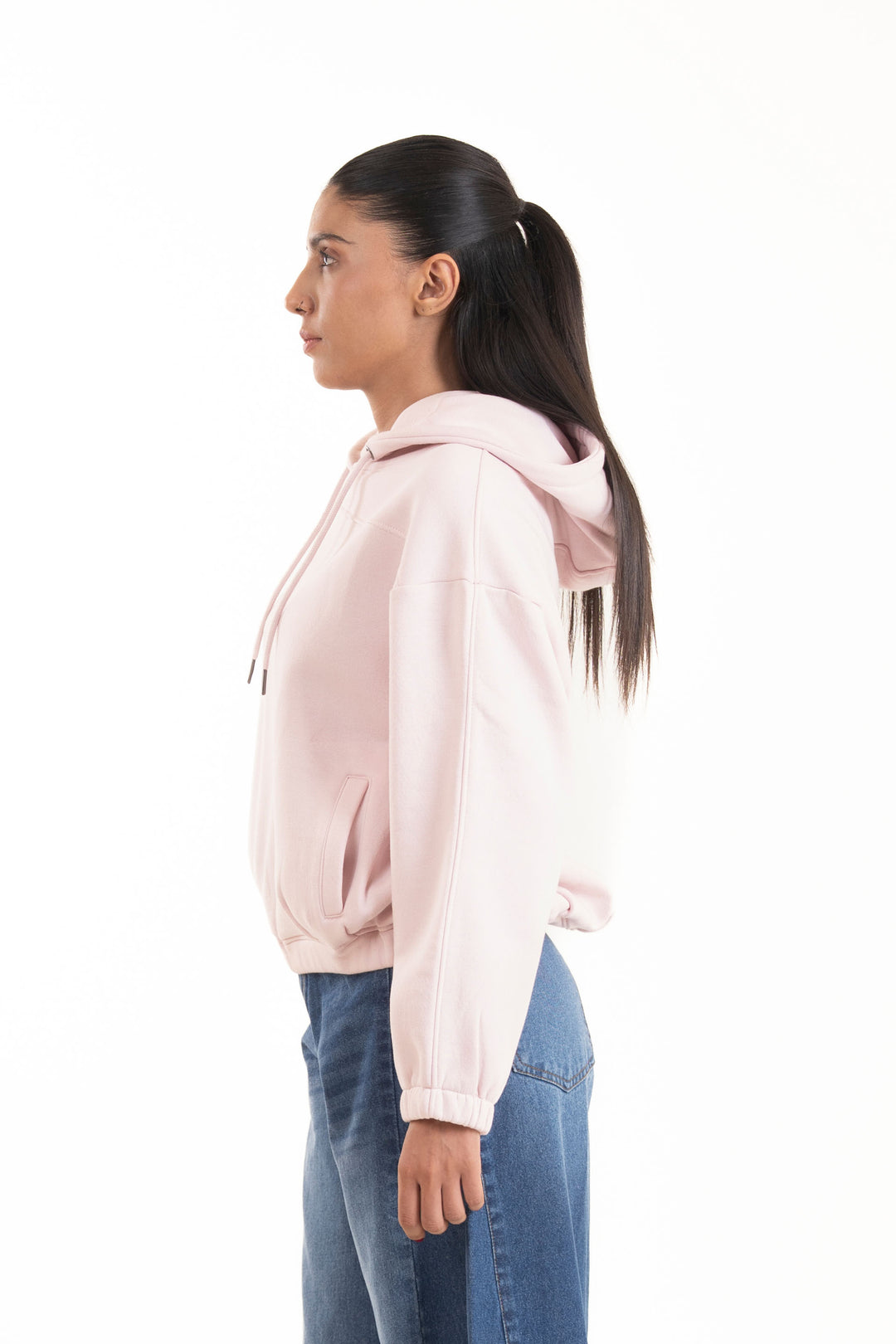 Elasticated Pullover Hoodie