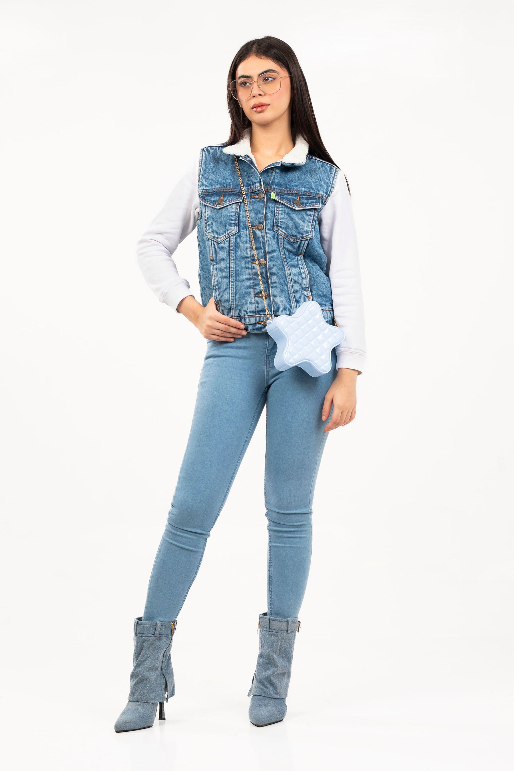 Women jeans jacket online