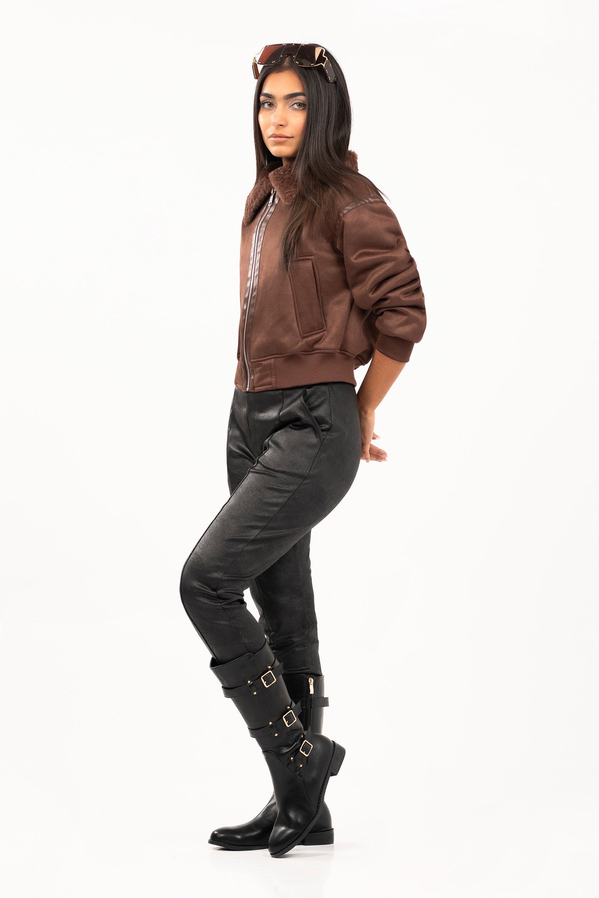 Leather Textured Jacket – ONE