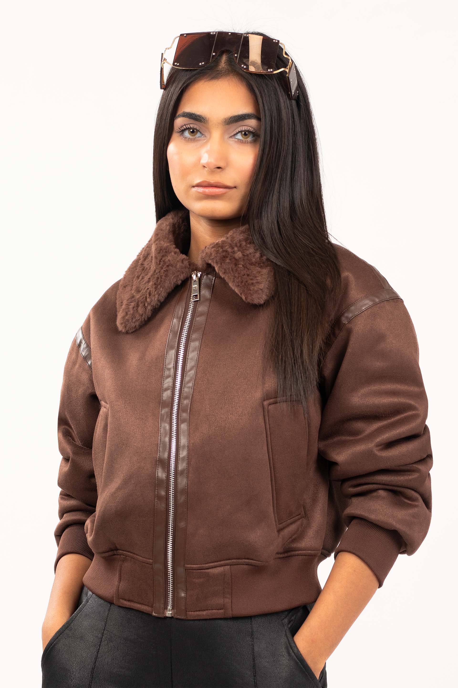 Leather Textured Jacket – ONE