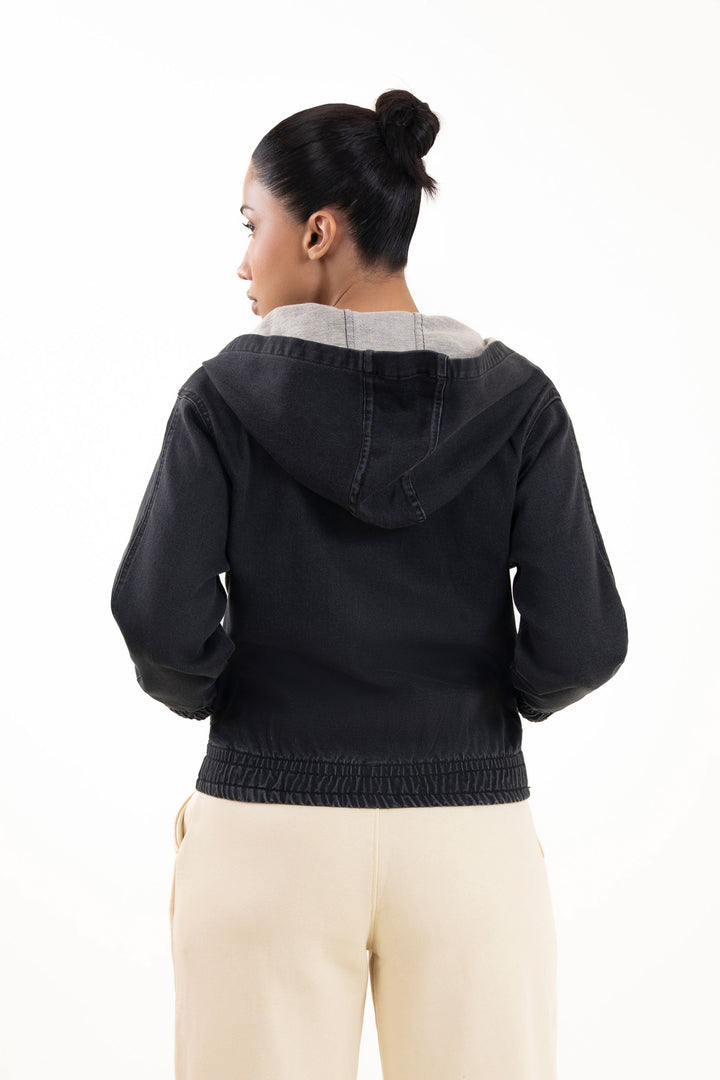 Hooded Denim Jacket