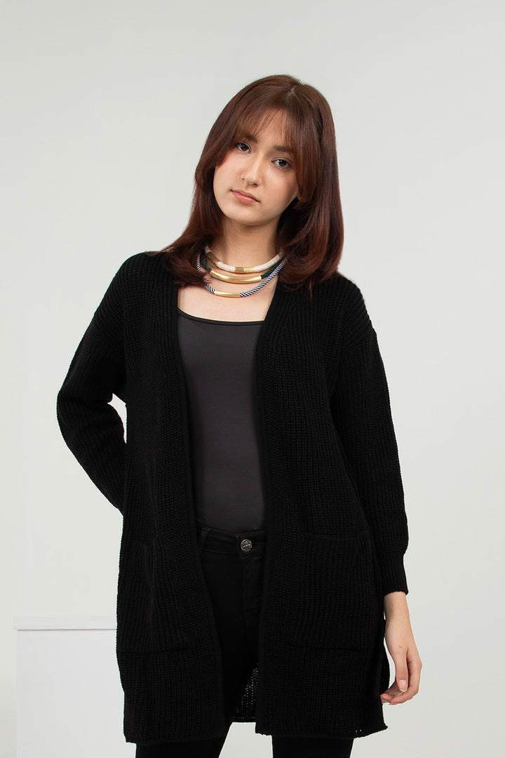 Knitted Cardigan Black