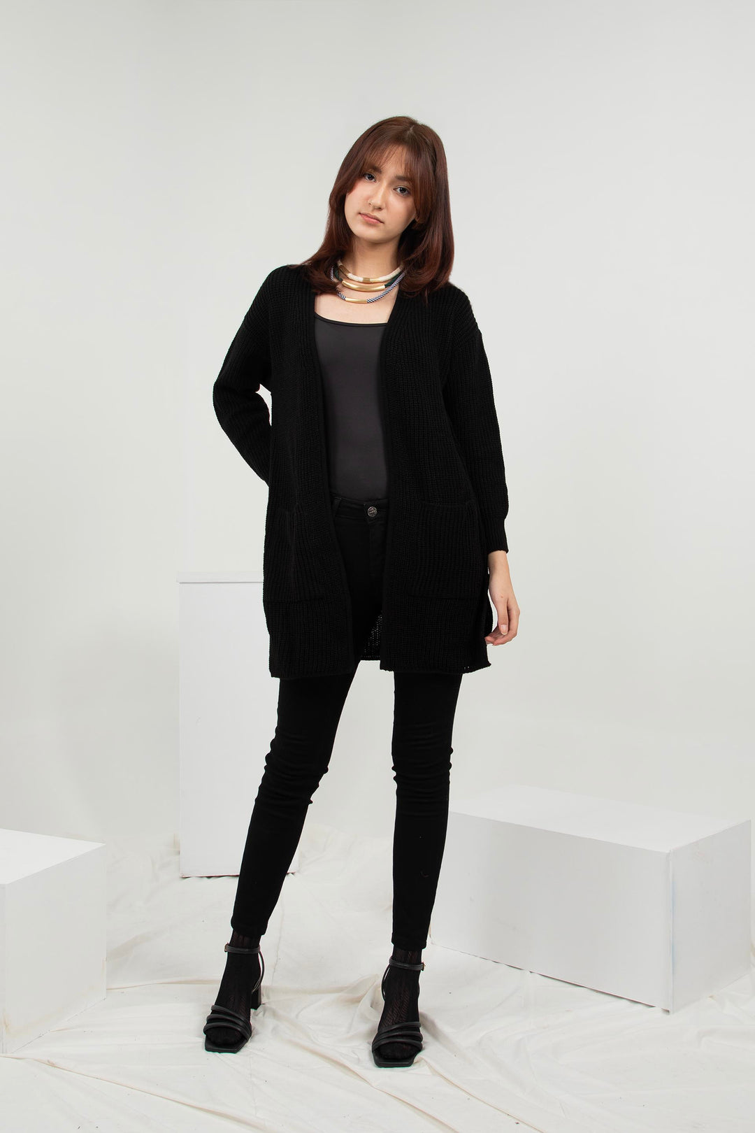 Knitted Cardigan Black