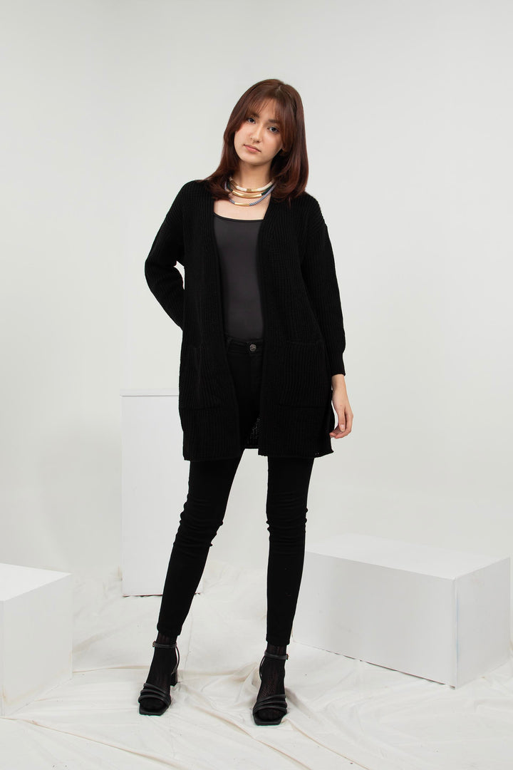 Knitted Cardigan Black