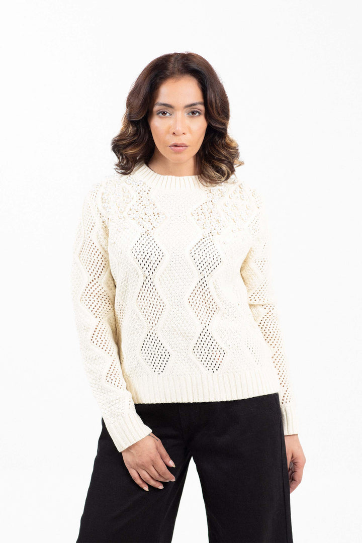 Pearl Embellished Sweater