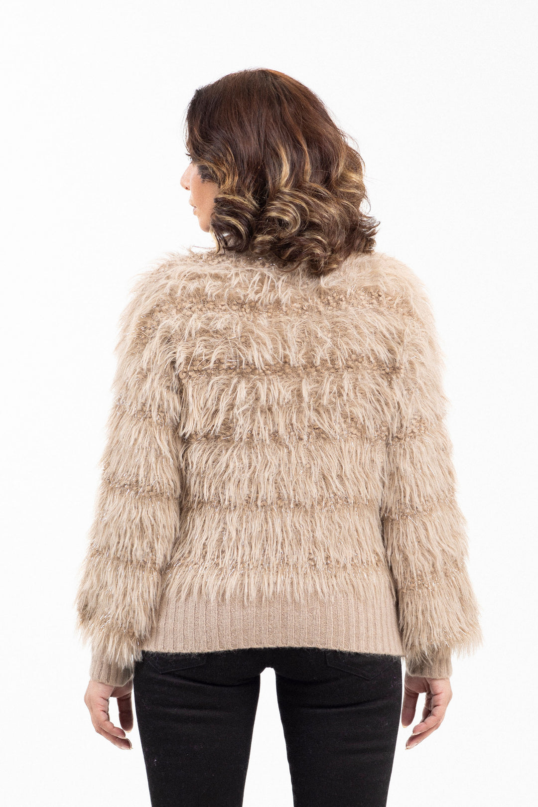 Fringe Textured Sweater