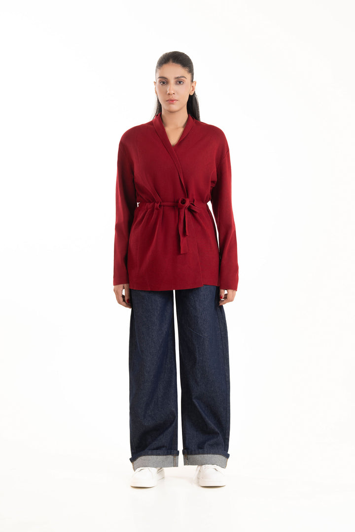 Belted Wrap Shrug