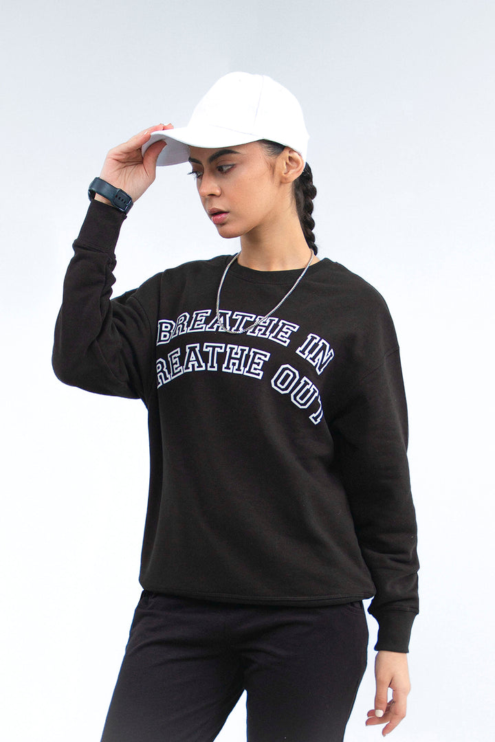 Statement Sweatshirt Black