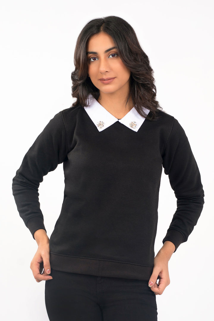 Collared Sweatshirt