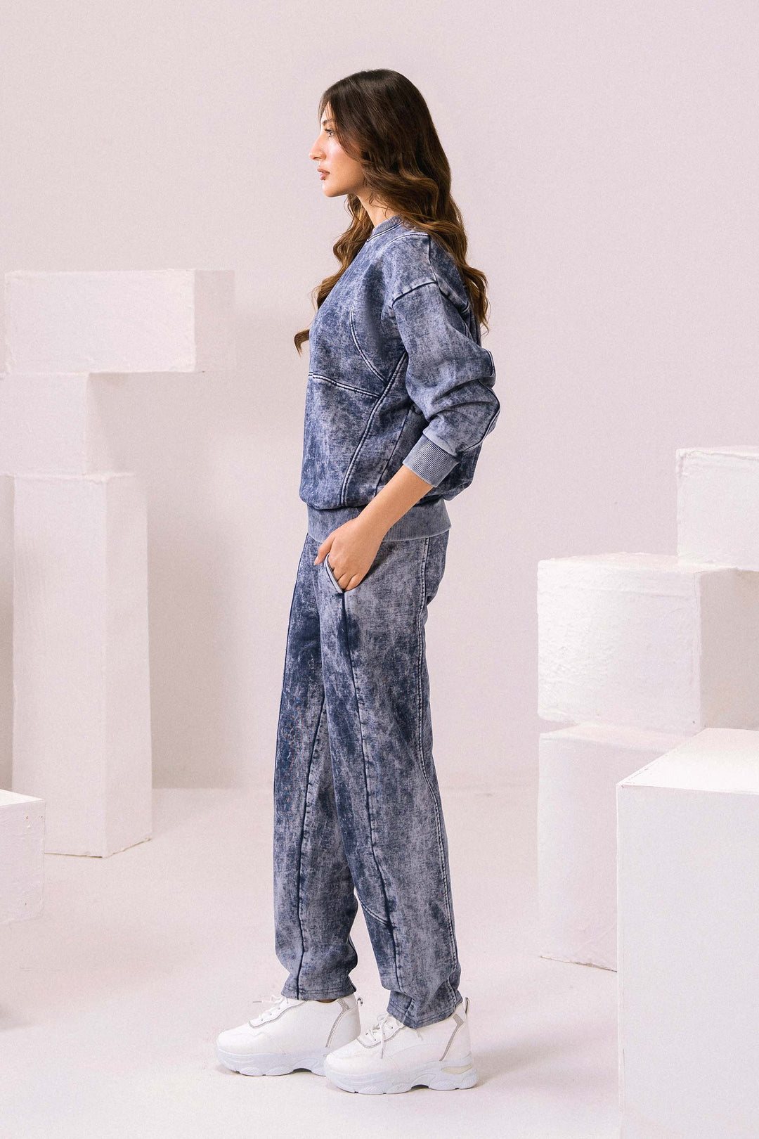 Multi Paneled Sweatshirt