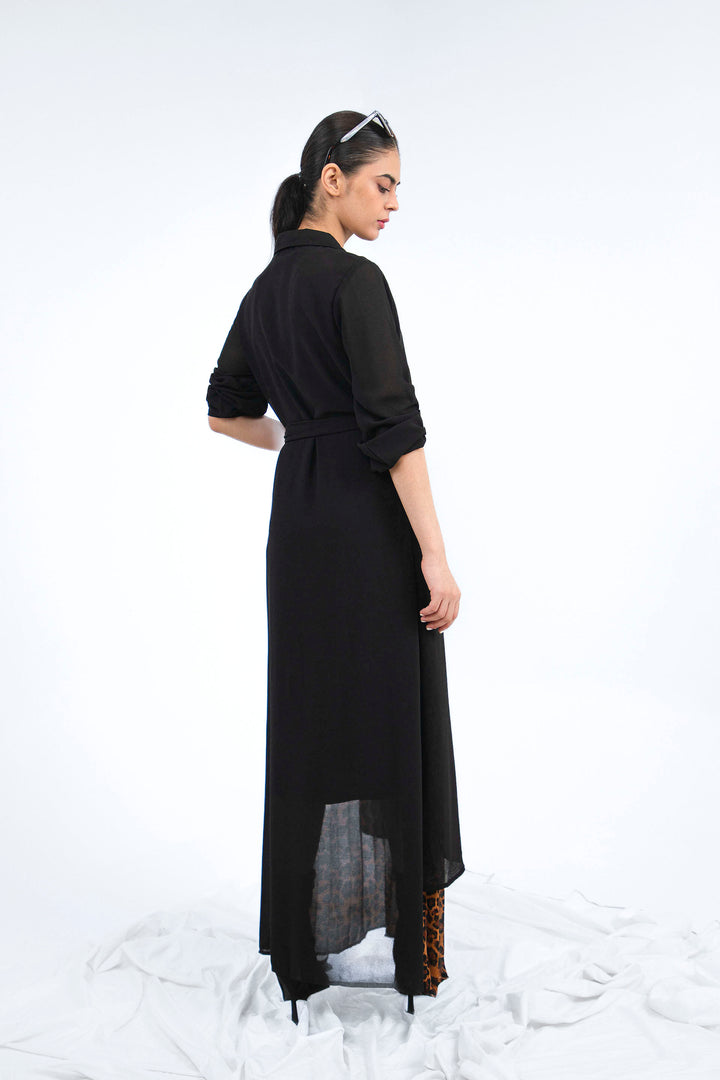 Layered Dress Black/Brown