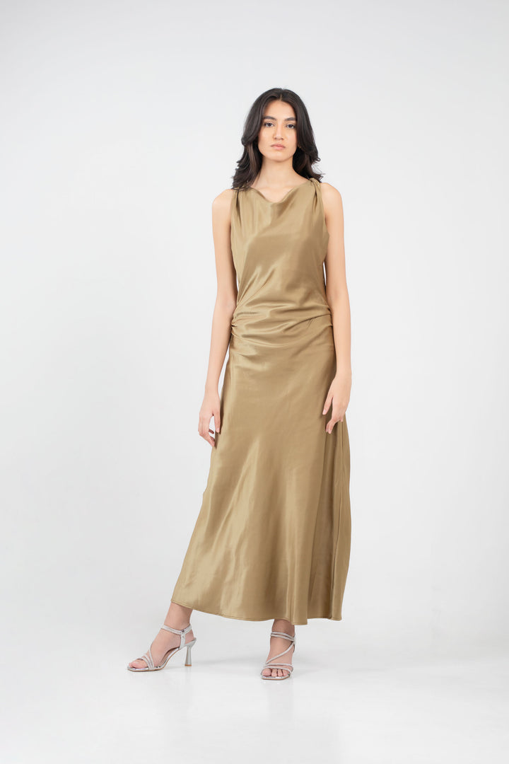 Sleeveless Silk Dress