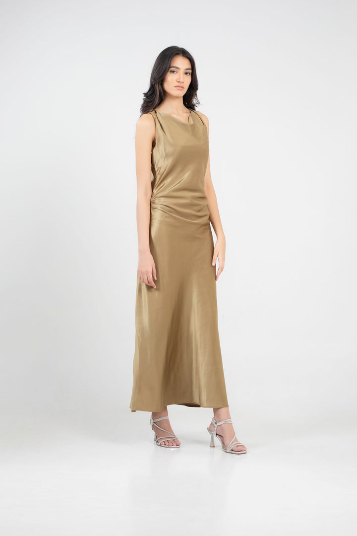 Sleeveless Silk Dress