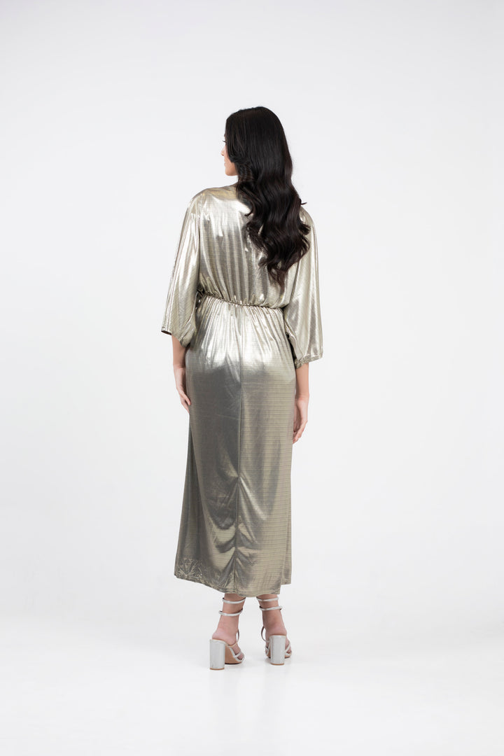 Draped Silk Dress