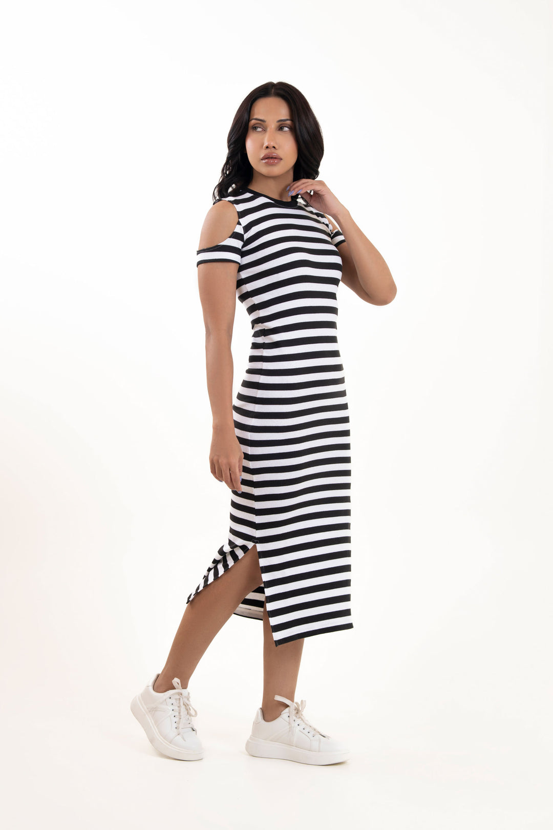Striped Rib Dress