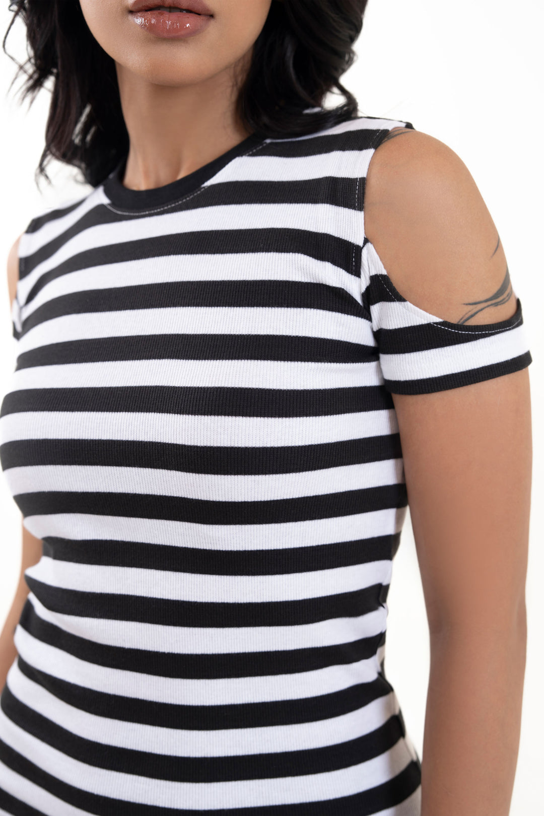 Striped Rib Dress