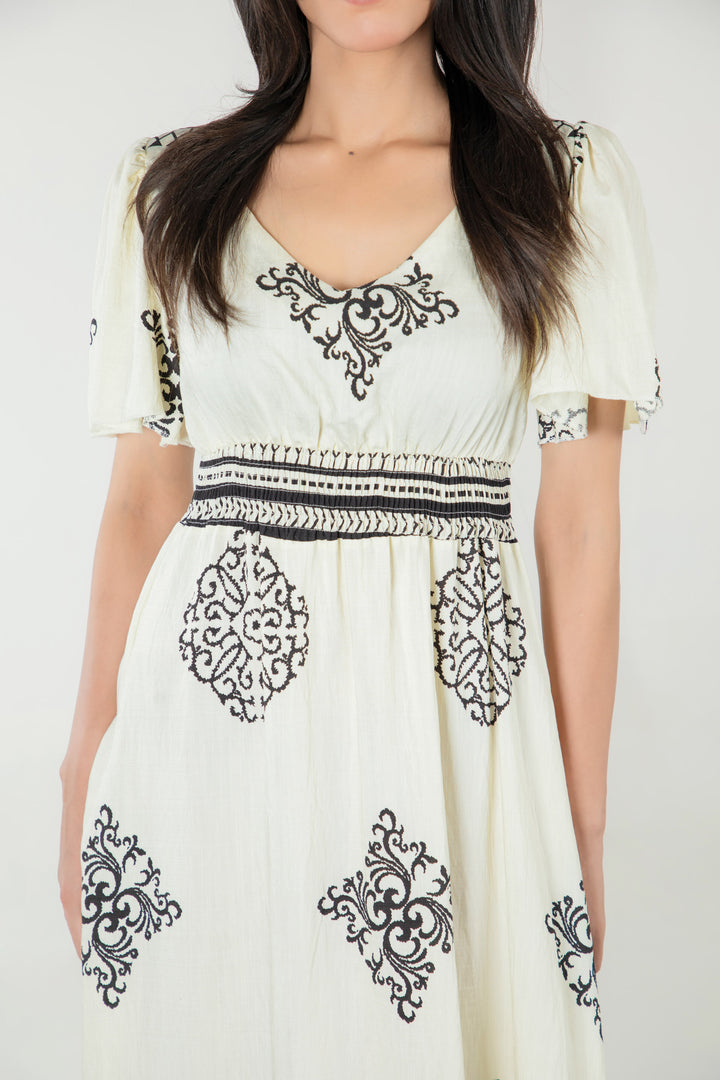 A-line Smocked Dress