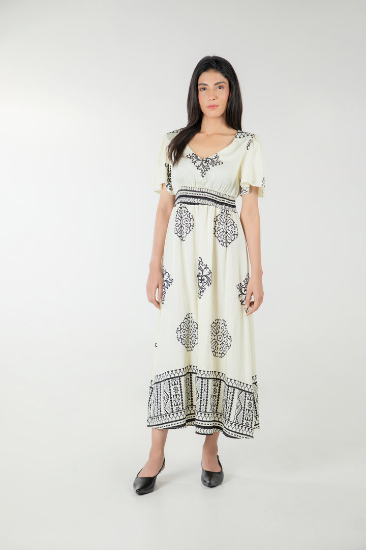 A-line Smocked Dress