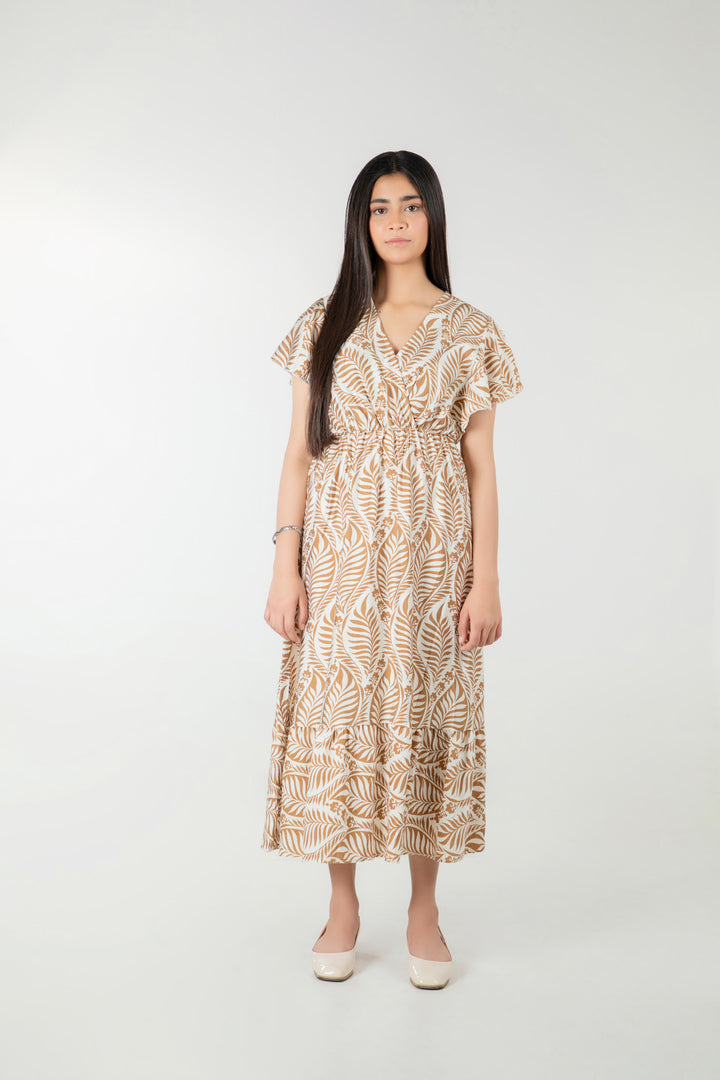 Ruffled Flared Dress