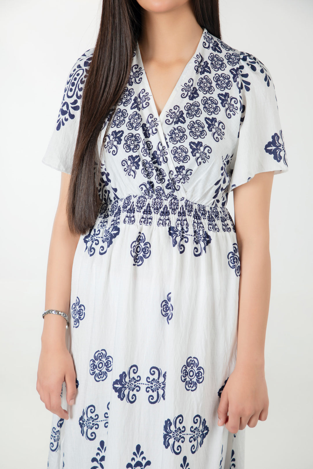 A-line Smocked Dress