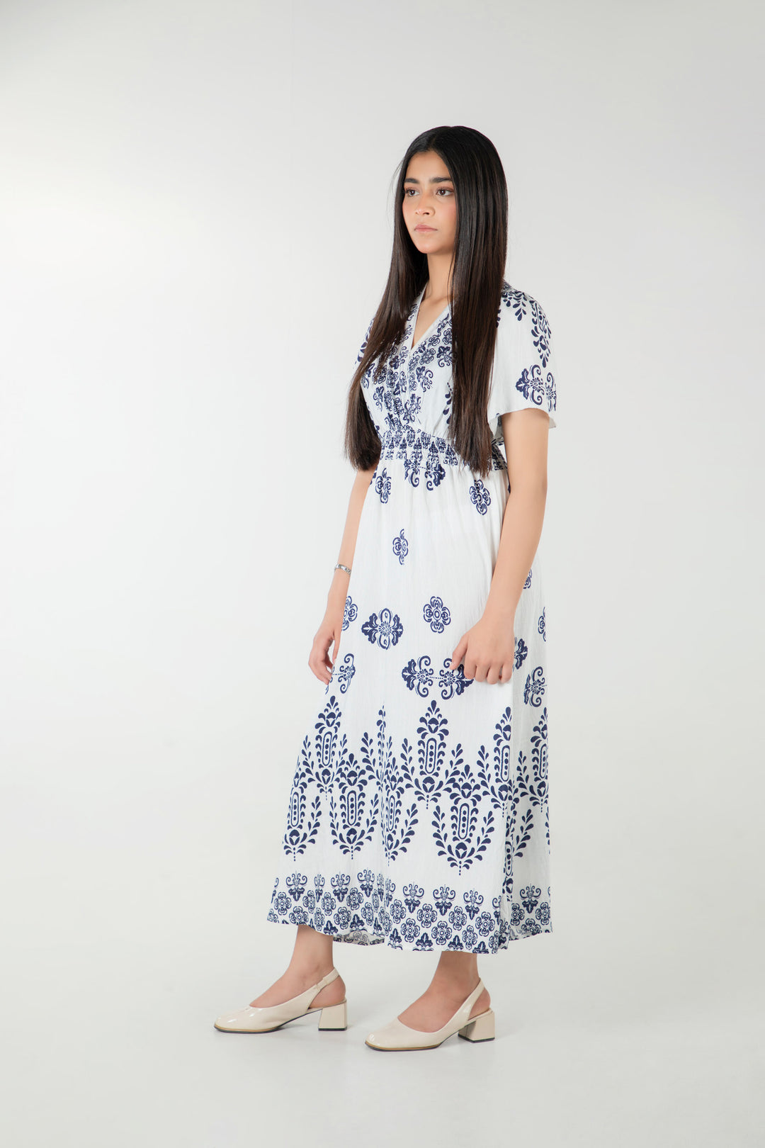 A-line Smocked Dress