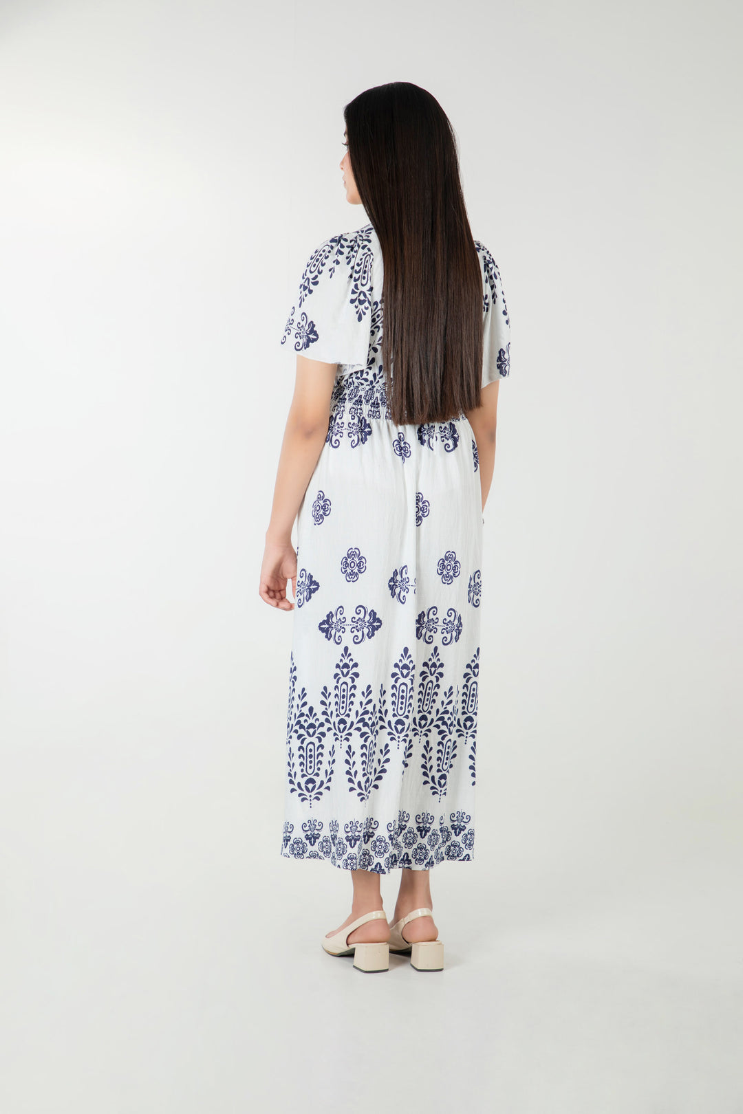 A-line Smocked Dress