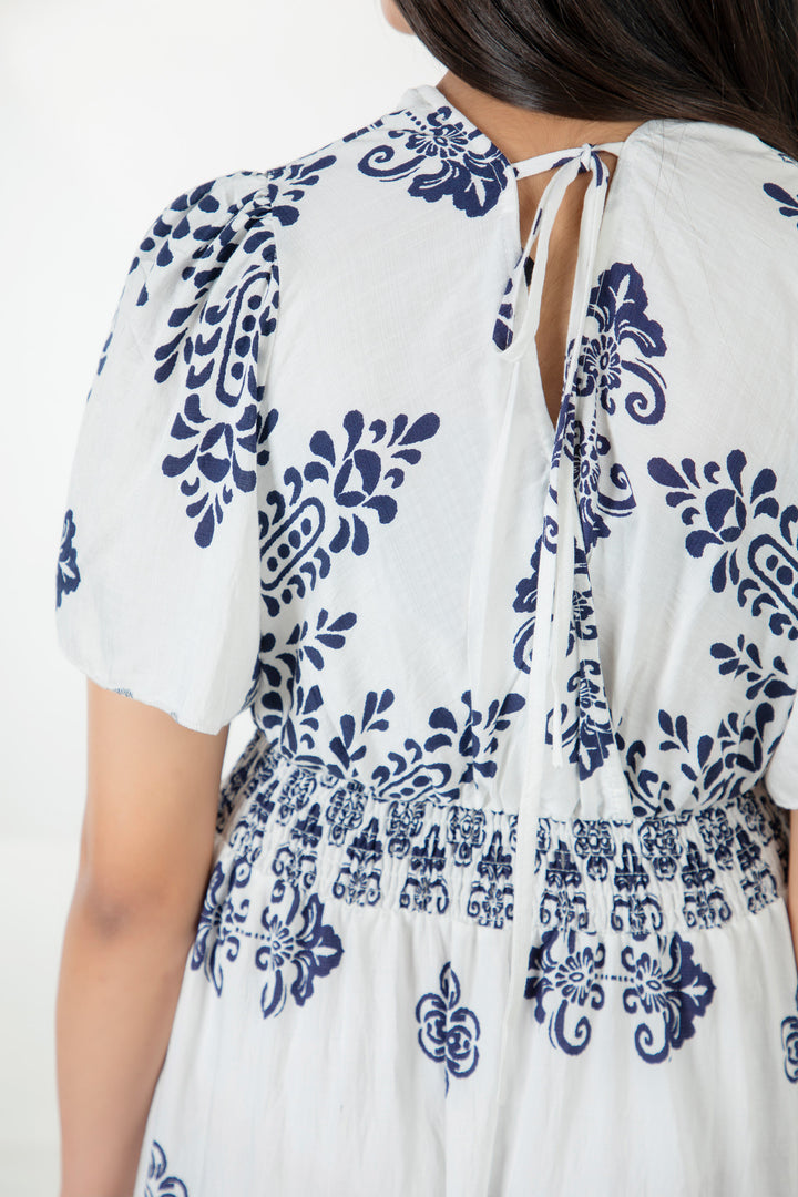A-line Smocked Dress