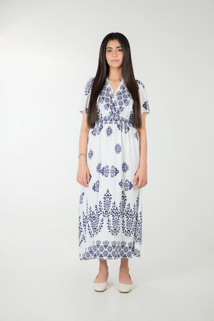 A-line Smocked Dress