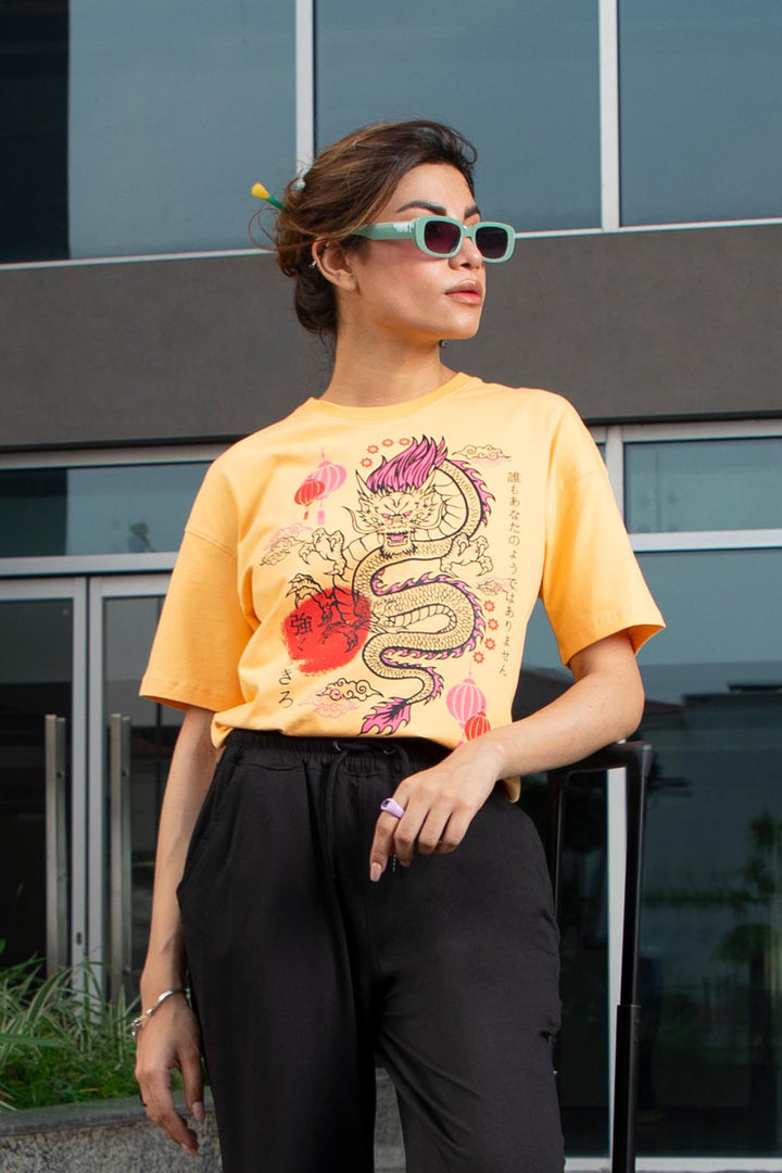 Graphic Tee Peach