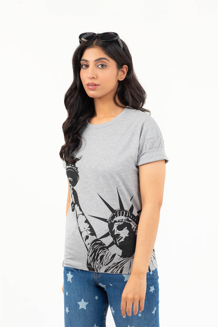 Statue Tee Grey