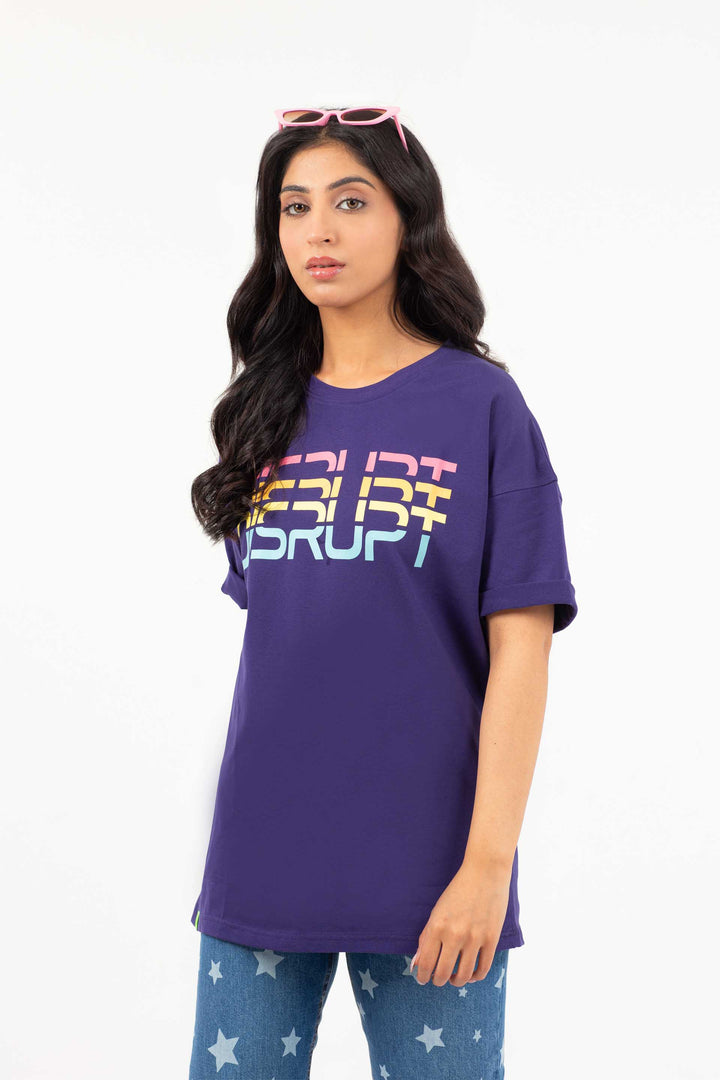 Statement Tee Purple