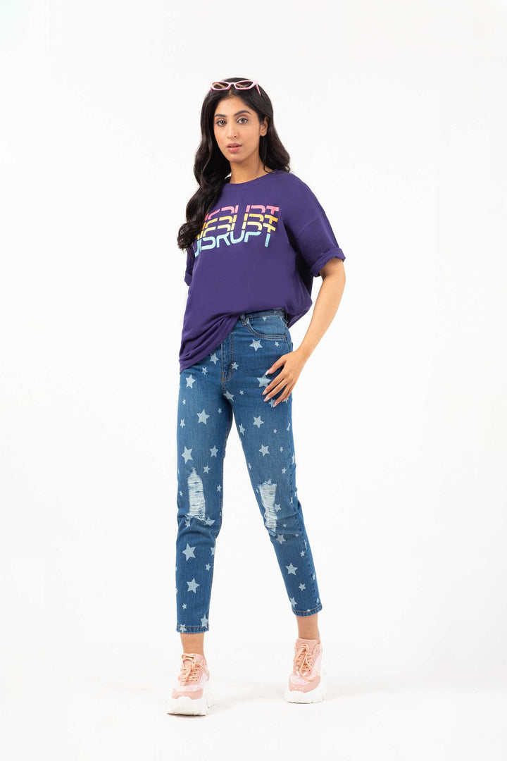 Statement Tee Purple