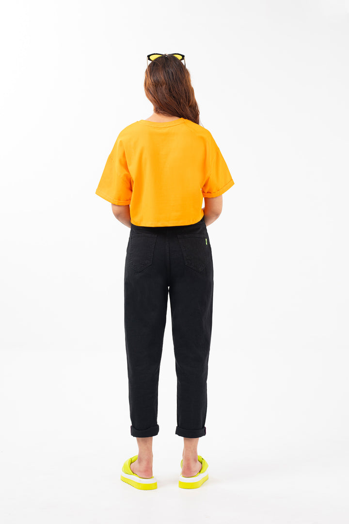 Basic Crop Tee Orange